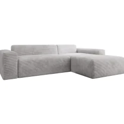 Sofa in L-Form Vals Gemütliche Couch in Cord-Optik