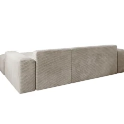 Sofa in L-Form Vals Gemütliche Couch in Cord-Optik