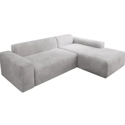 Sofa in L-Form Vals Gemütliche Couch in Cord-Optik