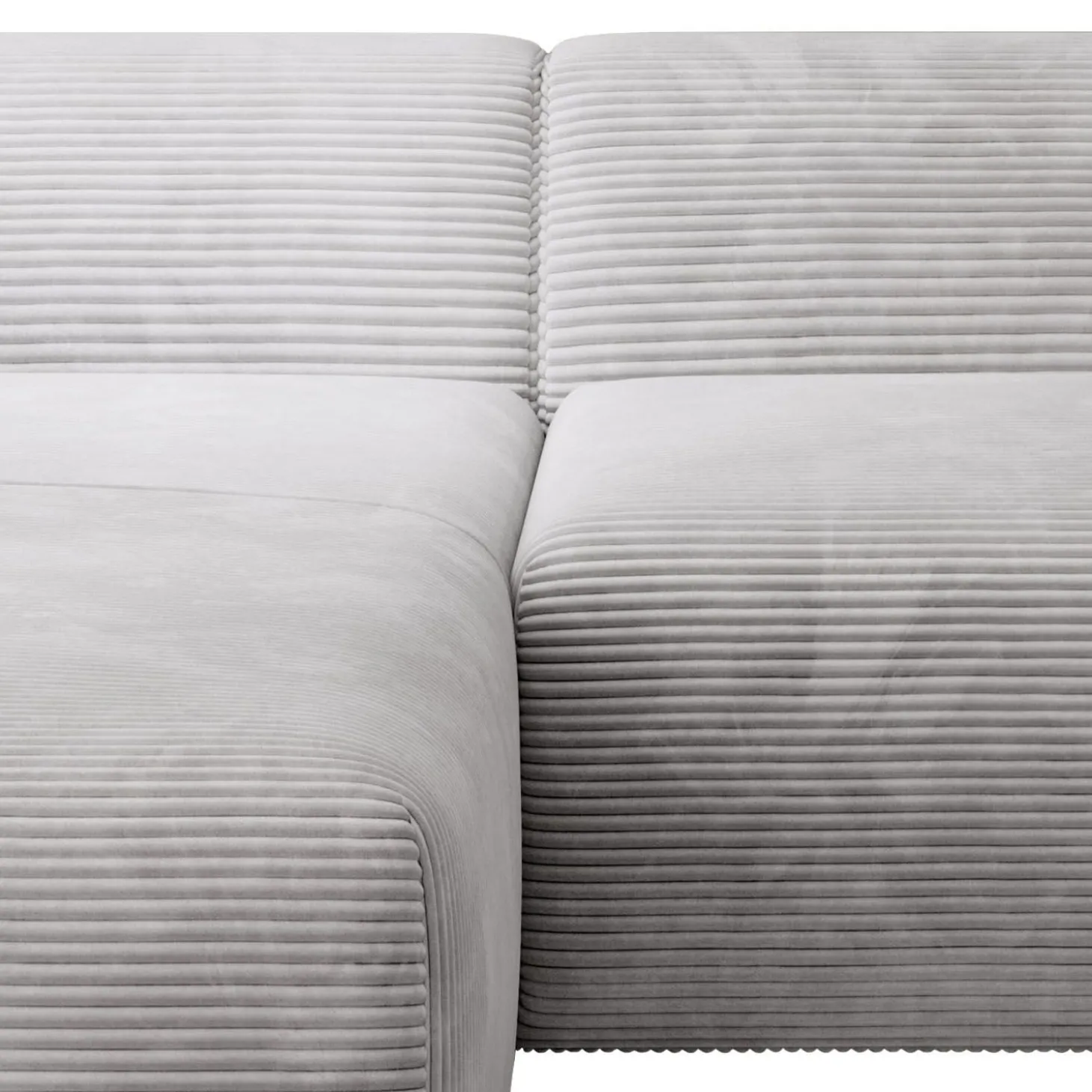 Sofa in L-Form Vals Gemütliche Couch in Cord-Optik
