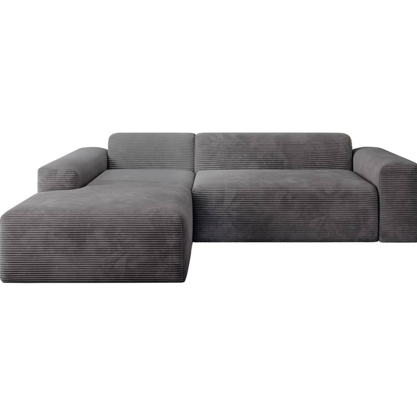 Sofa in L-Form Vals Gemütliche Couch in Cord-Optik