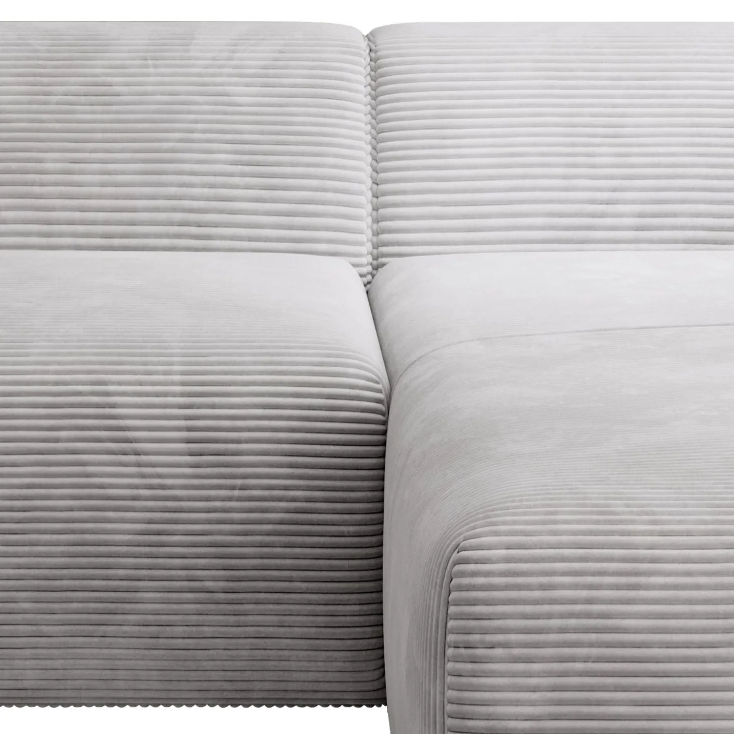 Sofa in L-Form Vals Gemütliche Couch in Cord-Optik