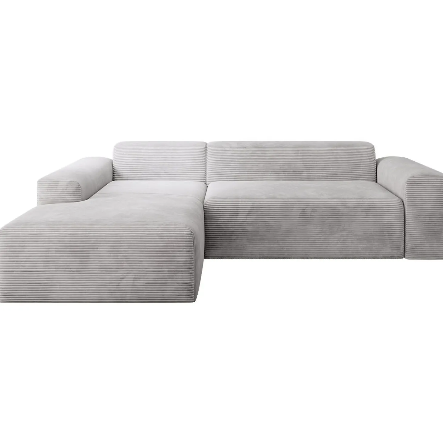Sofa in L-Form Vals Gemütliche Couch in Cord-Optik