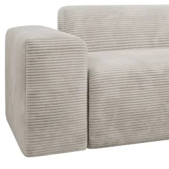 Sofa in L-Form Vals Gemütliche Couch in Cord-Optik