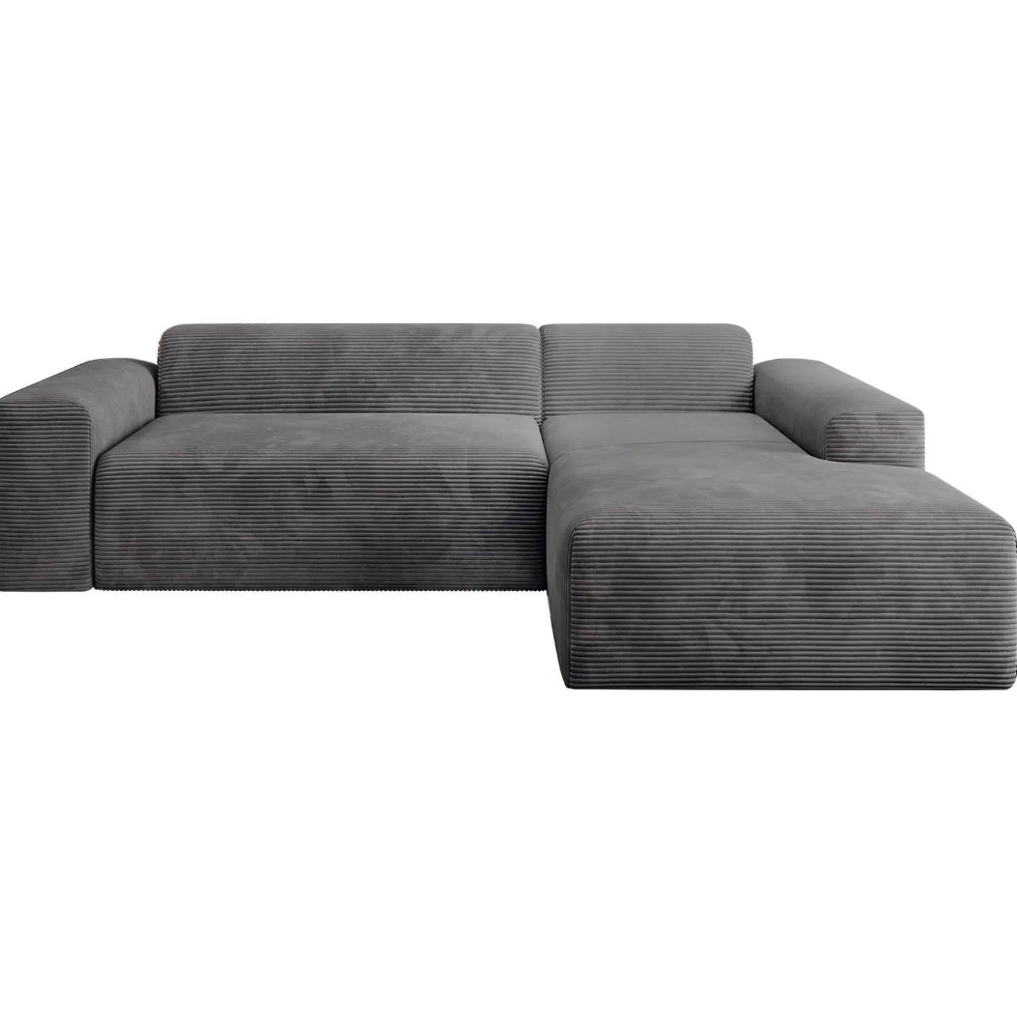 Sofa in L-Form Vals Gemütliche Couch in Cord-Optik