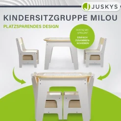 Spieltisch mit zwei Stühlen Milou Kinderspieltisch mit Stauraum & Schubfächern