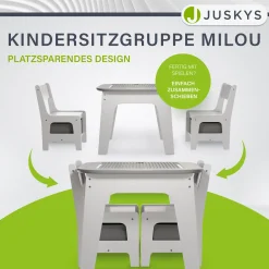 Spieltisch mit zwei Stühlen Milou Kinderspieltisch mit Stauraum & Schubfächern