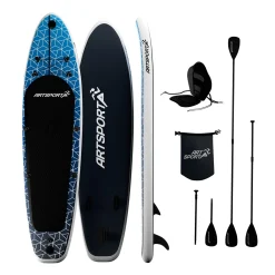 Stand Up Paddling Board mit Kajaksitz Aufblasbares SUP mit integrierter Action-Cam-Halterung