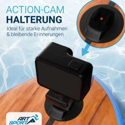 Stand Up Paddling Board mit Kajaksitz Aufblasbares SUP mit integrierter Action-Cam-Halterung