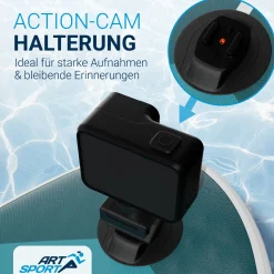 Stand Up Paddling Board mit Kajaksitz Aufblasbares SUP mit integrierter Action-Cam-Halterung