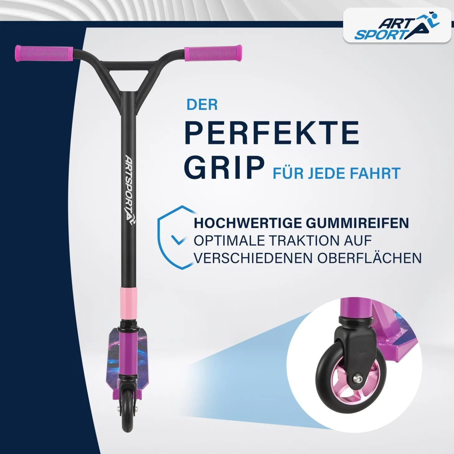 Stunt Scooter für Kinder Stunt Roller mit 360° Lenker & 100 mm Rollen