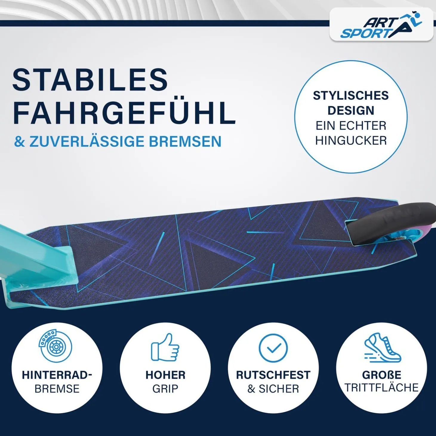 Stunt Scooter für Kinder Stunt Roller mit 360° Lenker & 100 mm Rollen