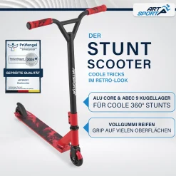 Stunt Scooter für Kinder Stunt Roller mit 360° Lenker & 100 mm Rollen