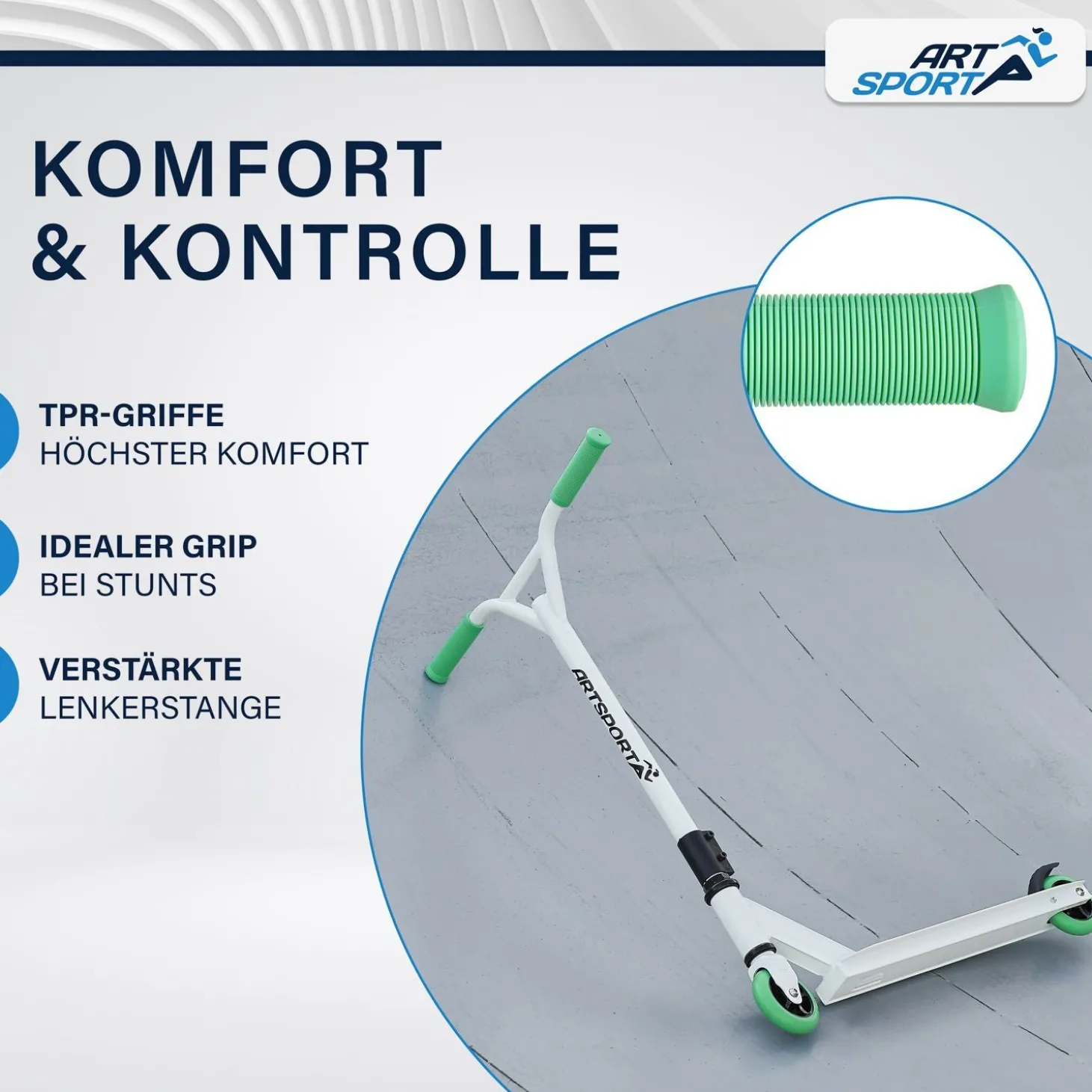Stunt Scooter für Kinder Stunt Roller mit 360° Lenker & 100 mm Rollen