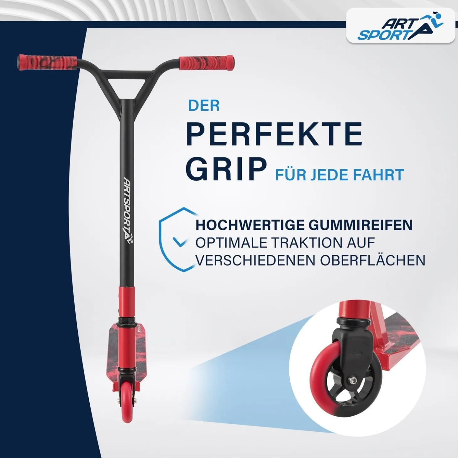 Stunt Scooter für Kinder Stunt Roller mit 360° Lenker & 100 mm Rollen