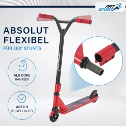 Stunt Scooter für Kinder Stunt Roller mit 360° Lenker & 100 mm Rollen