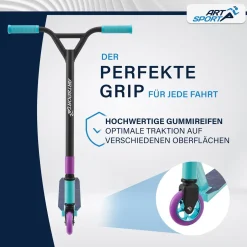 Stunt Scooter für Kinder Stunt Roller mit 360° Lenker & 100 mm Rollen