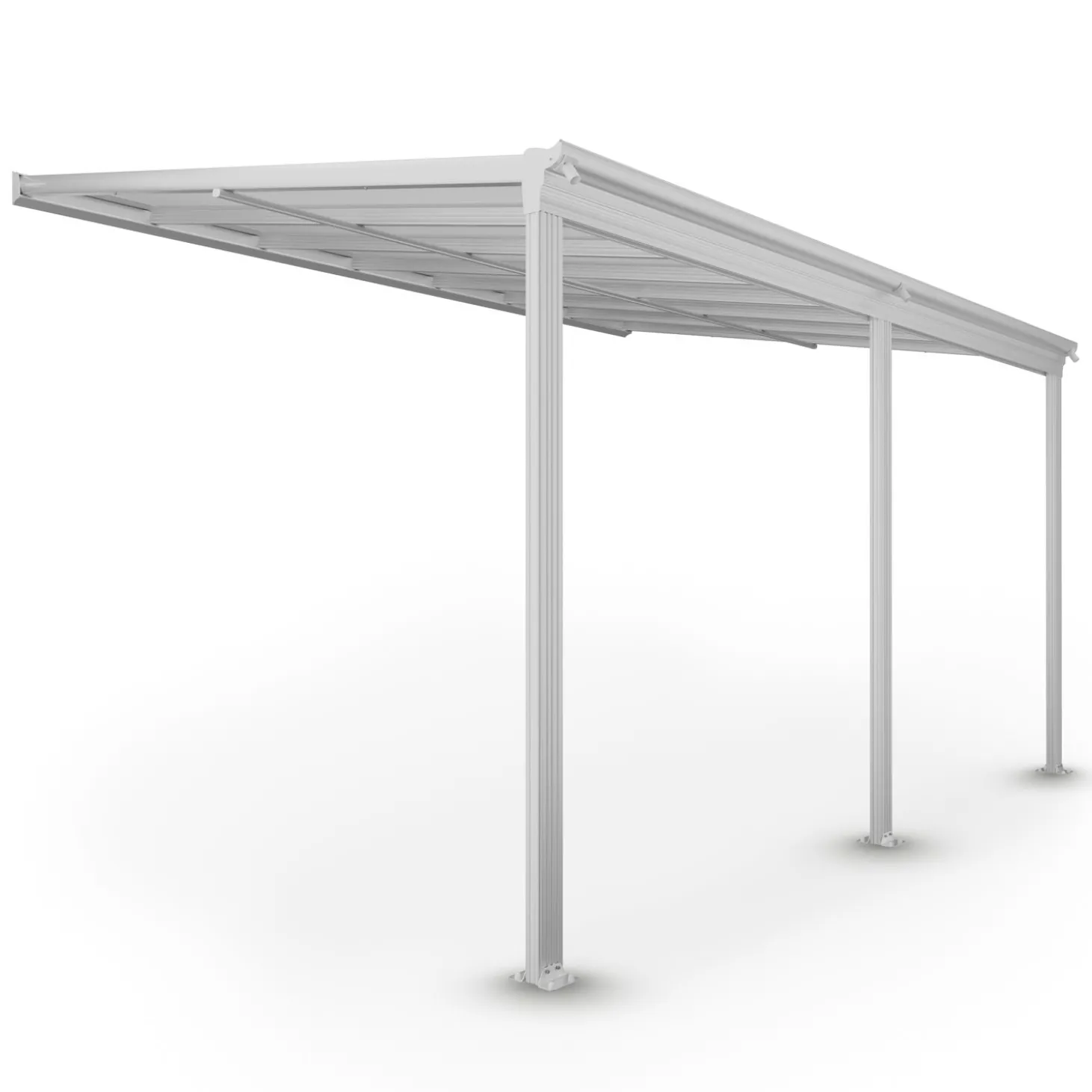 Terrassenüberdachung Borneo Aluminium Terrassendach als Regen- & Sonnenschutz