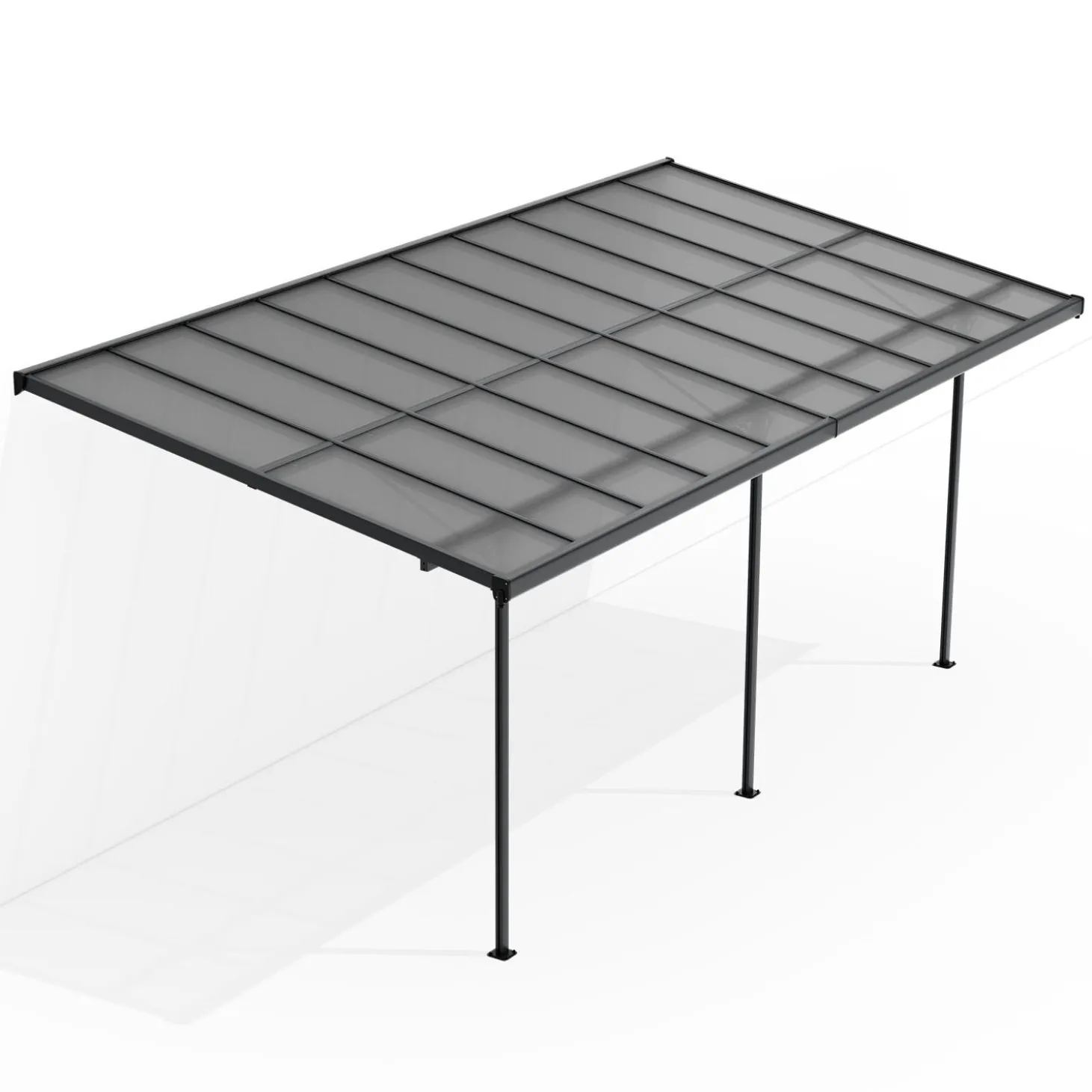 Terrassenüberdachung Borneo Aluminium Terrassendach als Regen- & Sonnenschutz