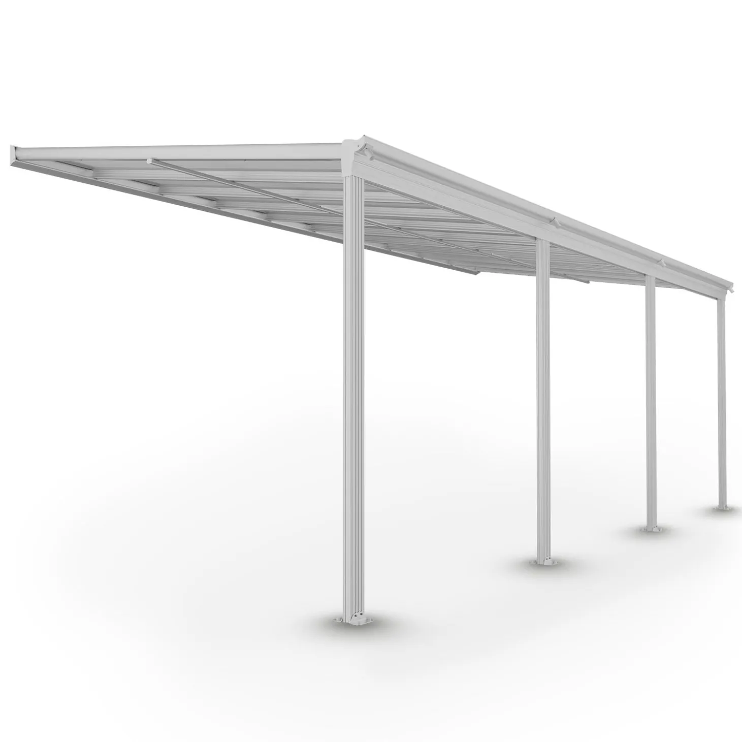 Terrassenüberdachung Borneo Aluminium Terrassendach als Regen- & Sonnenschutz
