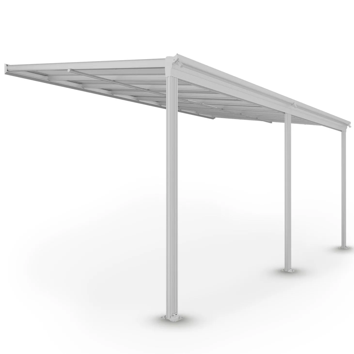 Terrassenüberdachung Borneo Aluminium Terrassendach als Regen- & Sonnenschutz