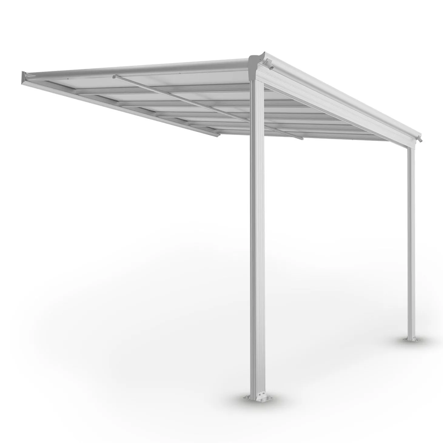 Terrassenüberdachung Borneo Aluminium Terrassendach als Regen- & Sonnenschutz