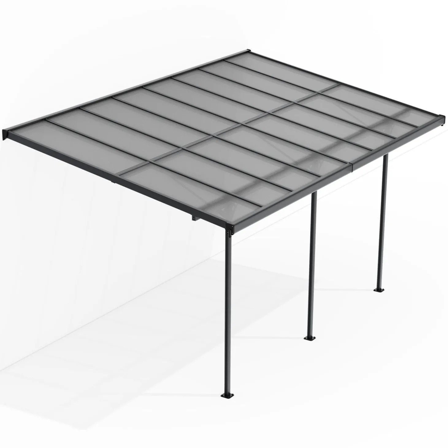 Terrassenüberdachung Borneo Aluminium Terrassendach als Regen- & Sonnenschutz