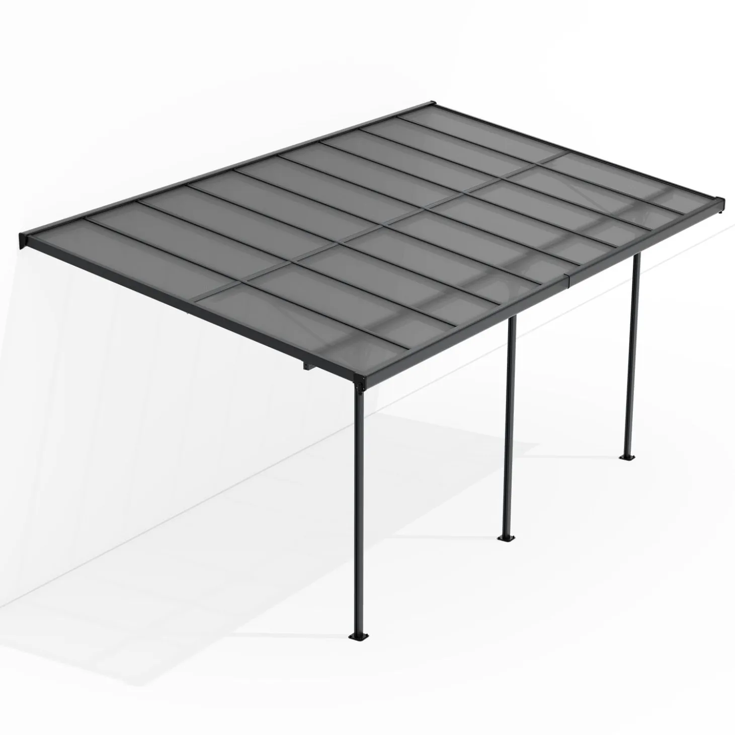 Terrassenüberdachung Borneo Aluminium Terrassendach als Regen- & Sonnenschutz
