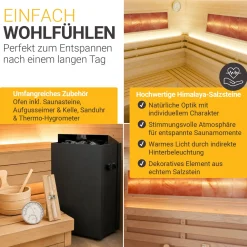 Traditionelle Sauna Vantaa - Natur ↕ 200cm ⚟ 3,5 - 8 kW Saunaofen 유 2 - 6 Personen
