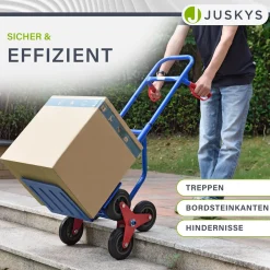 Treppensackkarre bis max. 100 kg Treppenkarre mit klappbarer Ladeschaufel