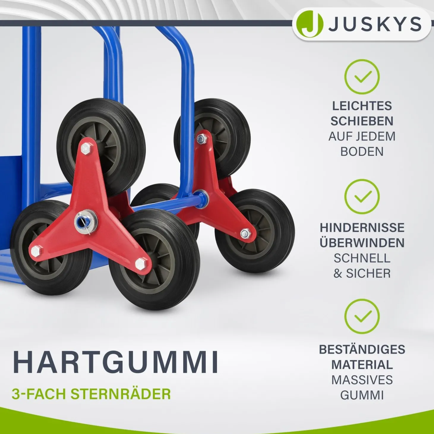 Treppensackkarre bis max. 100 kg Treppenkarre mit klappbarer Ladeschaufel