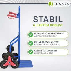 Treppensackkarre bis max. 100 kg Treppenkarre mit klappbarer Ladeschaufel