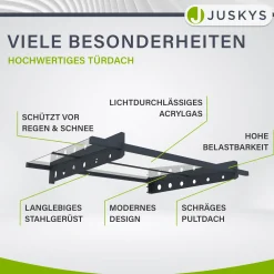 Vordach Manila Schützendes Pultdach für jeden Eingangsbereich