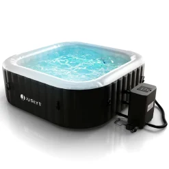 Whirlpool aufblasbar für 4-6 Personen Outdoor Whirlpool wetterfest für Garten & Terrasse